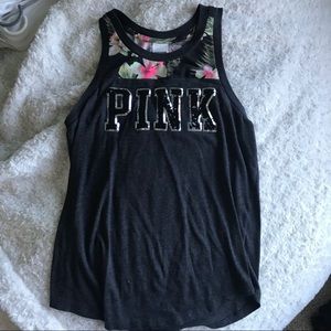 pink tank top